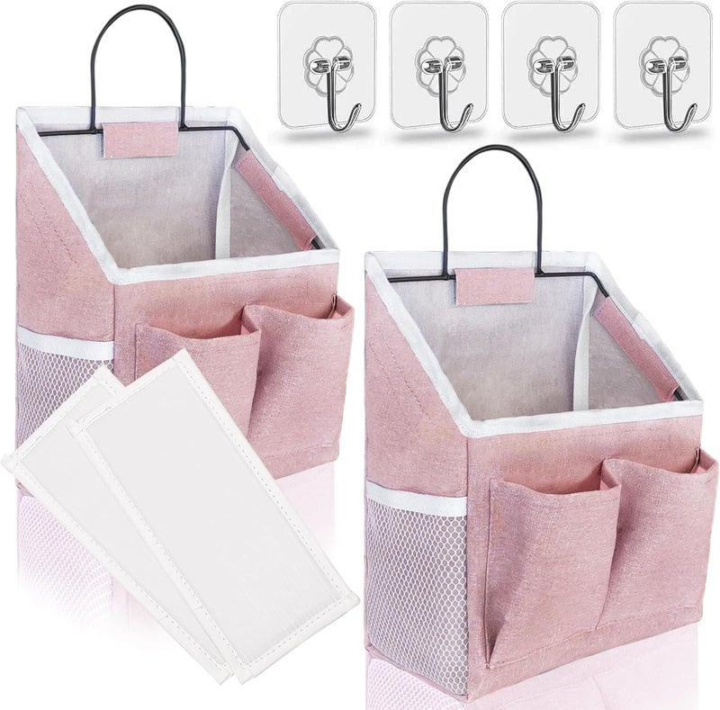 Kanrichu Wall Hanging Organizer Bag (Small) (Pink-2pcs) - Image 1